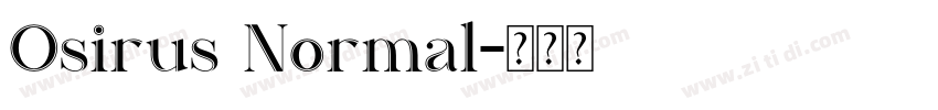 Osirus Normal字体转换